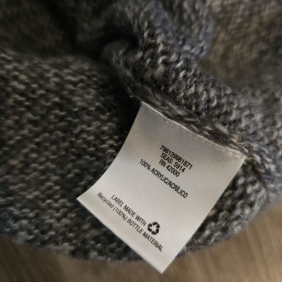 David Taylor Collection Men's L grey marl sweater Cross over v neck soft EUC - Picture 7 of 7